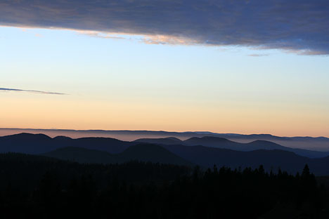 Abendstimmung über dem Schwarzwald